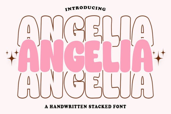 Angelia Stacked: Elevating Visual Design with Distinctive Typography