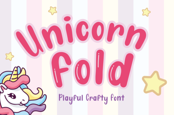 Unicorn Fold: A Playful Font for Vibrant Designs